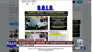 Driver of van sought after boy following at Port St. Lucie bus stop