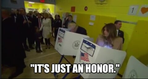 Donald J Trump and Melania Trump Cast Their Ballots