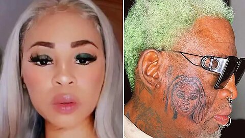 Dennis Rodman gets tattoo of his girls face on his 2 cheeks