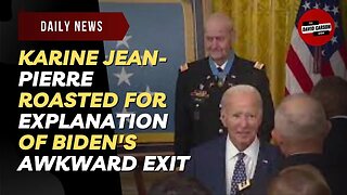 Karine Jean Pierre Roasted For Explanation Of Biden's Awkward Exit