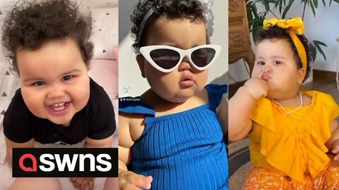 Meet the 'chunky' 18-month-old who wears clothes for 4-YEAR-OLDS