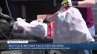 All bottle and can return facilities reopen in Michigan, effective immediately