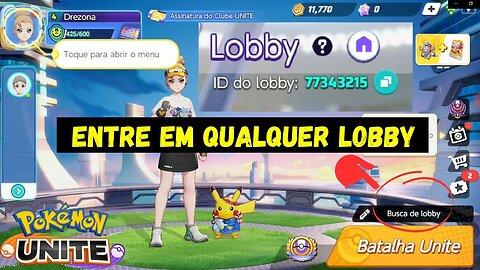 COMO ENTRAR EM UM LOBBY NO POKÉMON UNITE