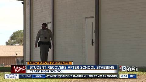 Students react to stabbing at Clark High School