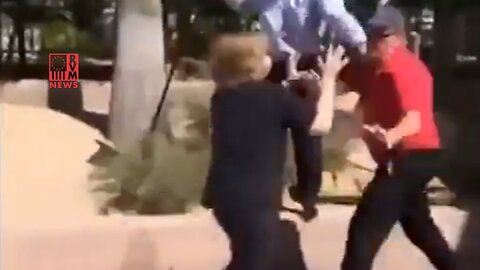 TRIGGERED Liberal Gets Tossed Like A Ragdoll Then Goes DEMON MODE
