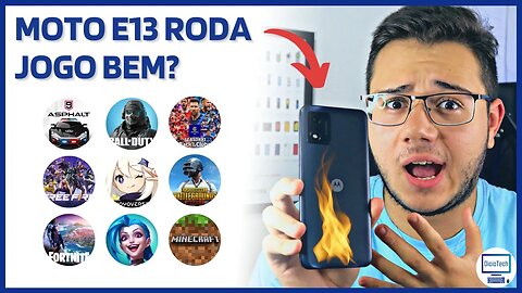 MOTO E13 RODA JOGO BEM? ESQUENTOU NOS JOGOS PESADOS?🔥 | Teste de Desempenho em 10 Jogos