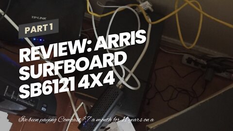 Review: ARRIS SURFboard SB6121 4x4 DOCSIS 3.0 Cable Modem -Retail Packaging-Black