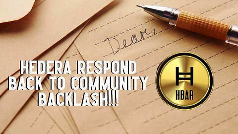 Hedera Respond Back To Community Backlash!!!