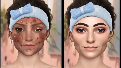 Makeup ASMR|ASMR Homeless Transformation|Animation Makeover