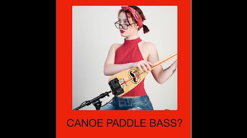 Unboxing And Playing A Bass Guitar That Was Made From A Canoe Paddle