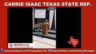 Carrie Isaac Texas State Representative at RCOCC