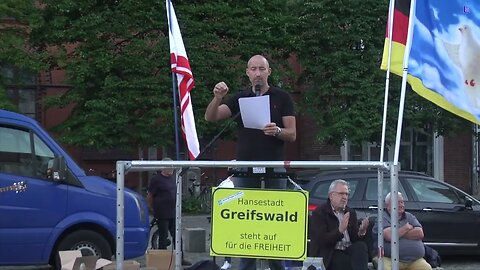 Greifswald - Paul Brandenburg mit einer starken Rede 04-09-2023