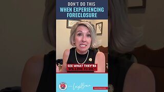 What NOT to do While in Foreclosure