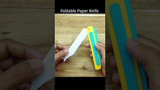 DIY Foldable Paper Made Knife #shorts