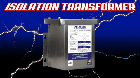 Encapsulated Isolation Transformer - 240/480V Primary - 120/240V Secondary NEMA 4X Stainless Steel