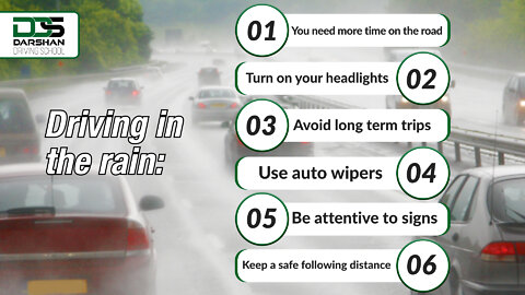 Driving in the Rain | Tip for Safe Driving | Driving School in Melbourne | Darshan Driving School