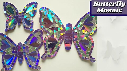 DIY - How to Make - Step-by-Step Guide to Making a Stunning CD Butterfly Mosaic