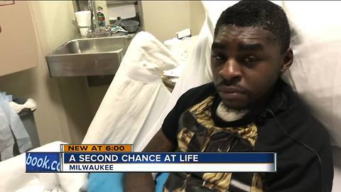 Man shot in the head gets second chance at life