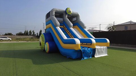 Inflatable Cylindrical Slide#inflatables #inflatable #trampoline #slide #bouncer #catle #jumping