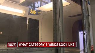 University of Michigan's wind tunnel shows the power of hurricane force winds