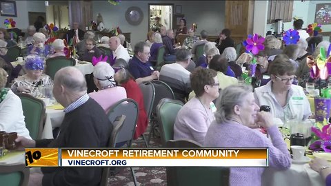 Vinecroft Retirement Community Mardi Gras Luncheon