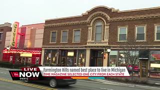 Time magazine has named Farmington Hills as the best place to live in Michigan