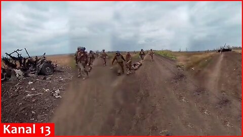 Footage of Ukrainian Soldiers after heavy Battle