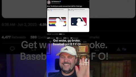 MLB REMOVES #PrideMonth Logo After They Get Ratio’d 😂😂😂