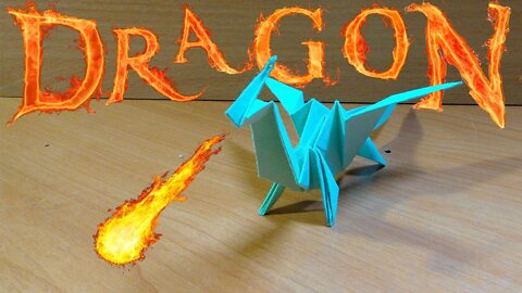 How to make a dragon out of paper./ Crafts made of paper with your own hands.