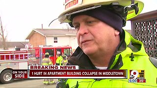 One person hurt in Middletown apartment building collapse