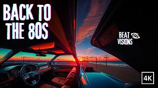 Synthwave 🎵 Back to the 80s mix 🎵 1 hour AI generated - 4k Video 🎵 EDM