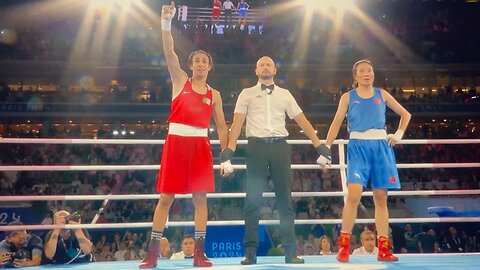 Imane Khalif, a male athlete under suspicion, secures a gold medal in women's boxing