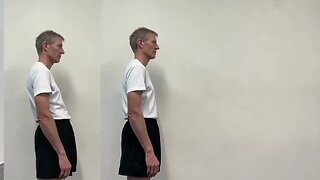 breathe into the back to correct the standing posture