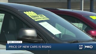 New car prices surging