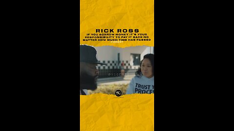 #rickross It’s your responsibility to pay it back no matter how much time has passed 🎥 @tidal