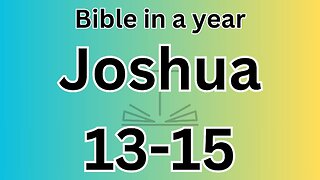 Joshua 13-15