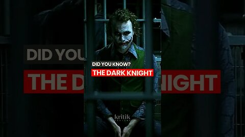 Facts you probably didn't know about The Dark Knight