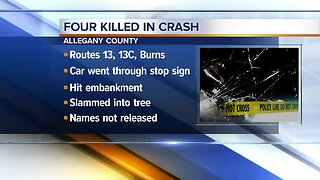 Four killed and one injured in Allegany County crash