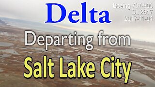 Delta flight departing from Salt Lake City in Boeing 737-900 (#DL2817)