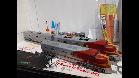 Santa Fe Life like proto 2000 EMD E6 Ho scale Project update 4