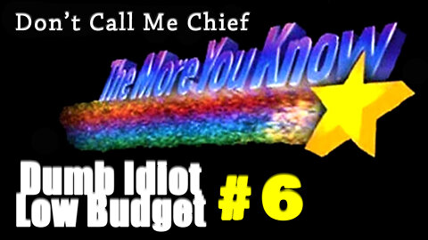 THE MORE YOU KNOW (#6) - "Don't Call Me Chief" | funny voice-over | I love 80's commercials