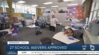 27 school waivers approved
