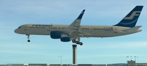 Boeing 757-200 Finnair landing in Fortaleza coming from Helsinki 🇧🇷🇫🇮