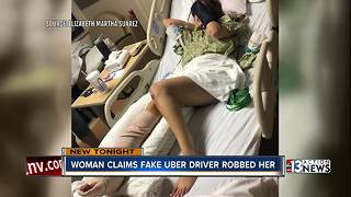 Woman claims fake Uber driver robbed her