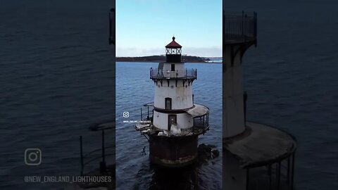 Inspecting the damages at a Rhode Island lighthouse… (very bad) #shorts