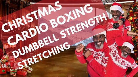 Pre-Christmas Cardio Boxing & Dumbbell Strength Workout (54 Minutes) | Festive Fitness Challenge