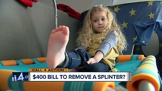 Mukwonago child's splinter removal considered surgery