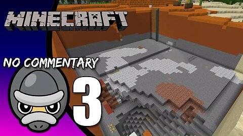 Part 3 // [No Commentary] Digging a Giant Hole in Minecraft - Xbox Series S Gameplay