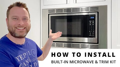 How To Install A Panasonic NN-SN67K Microwave & NN-TK621SS 27In Trim Kit | DIY Project