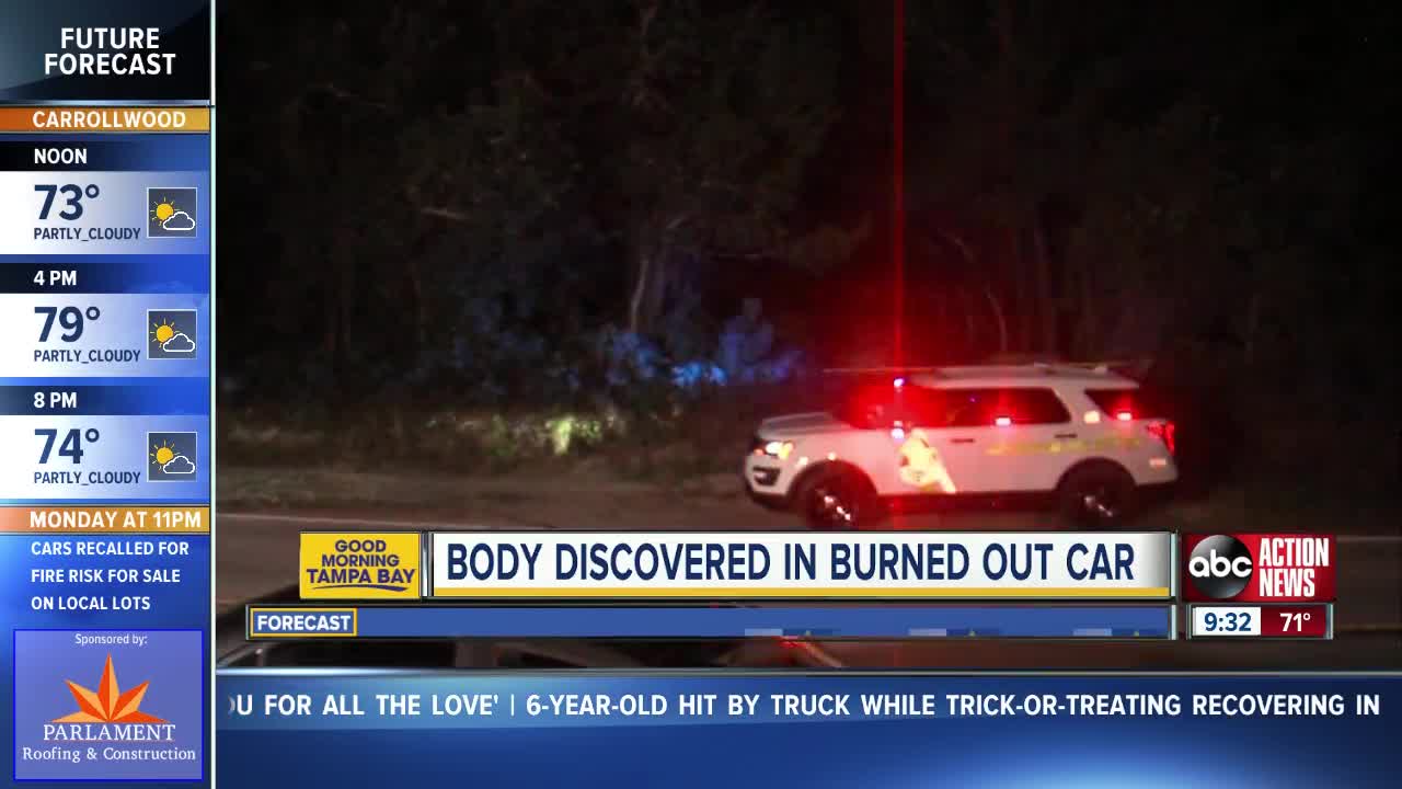 Body found in burned vehicle in Pasco County, investigation underway